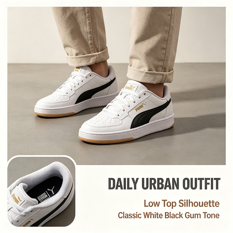 Puma Shoes Suede Classic - PUMA Erkek Beyaz Siyah Düşük Top