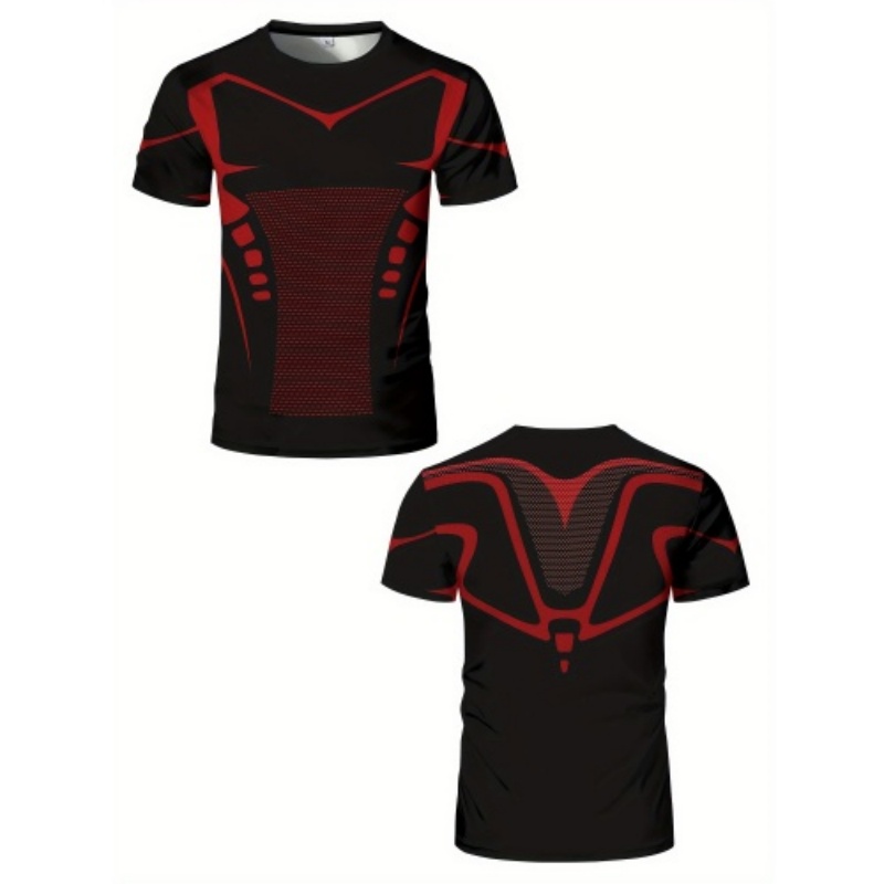 Erkek 3D Kırmızı Siyah Çizgili - Compression Shorts Athletes incelemesi ve fiyatı